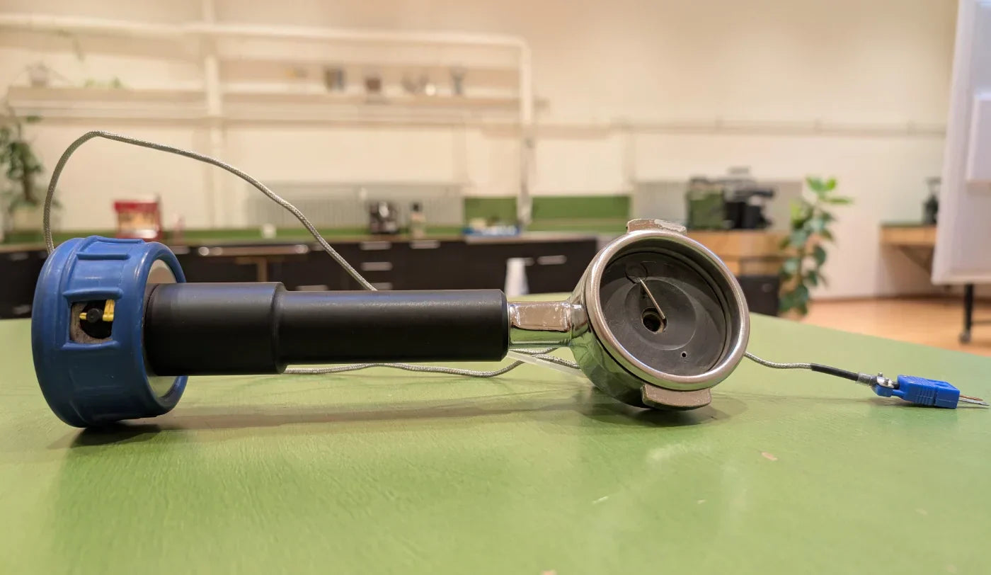 Temperaturmessung der Siebträger-Temperatur mit Scace und co.