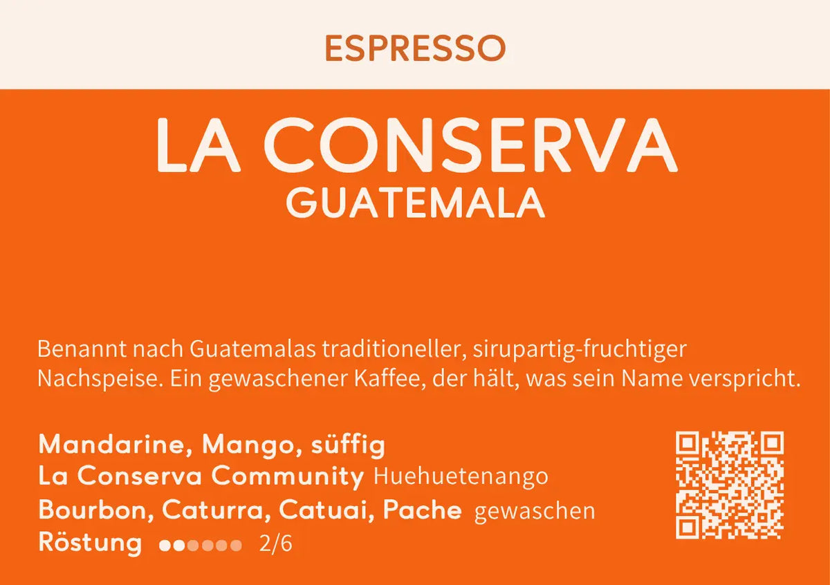 La Conserva – Espresso du Guatemala