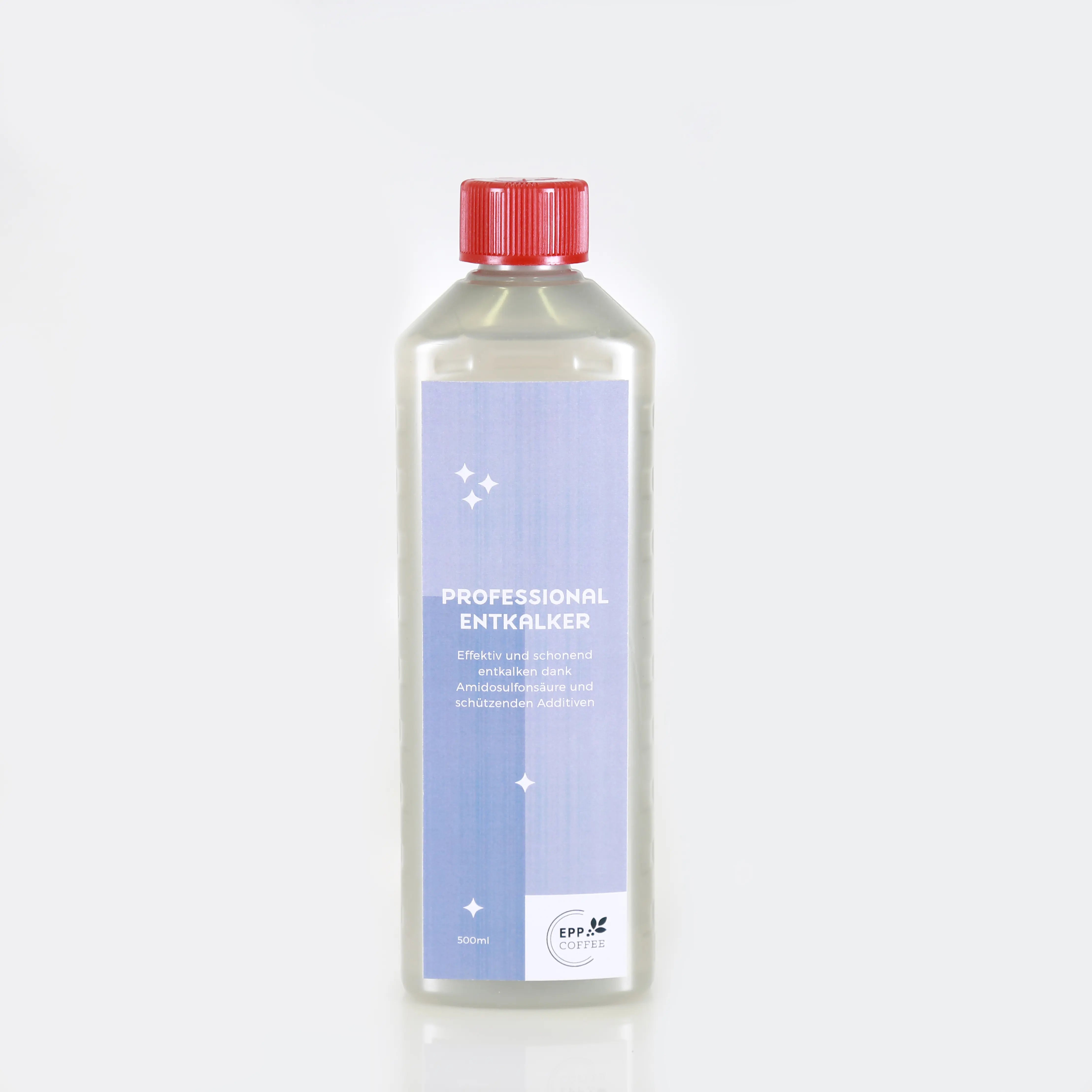 Entkalker, Vorderseite Flasche