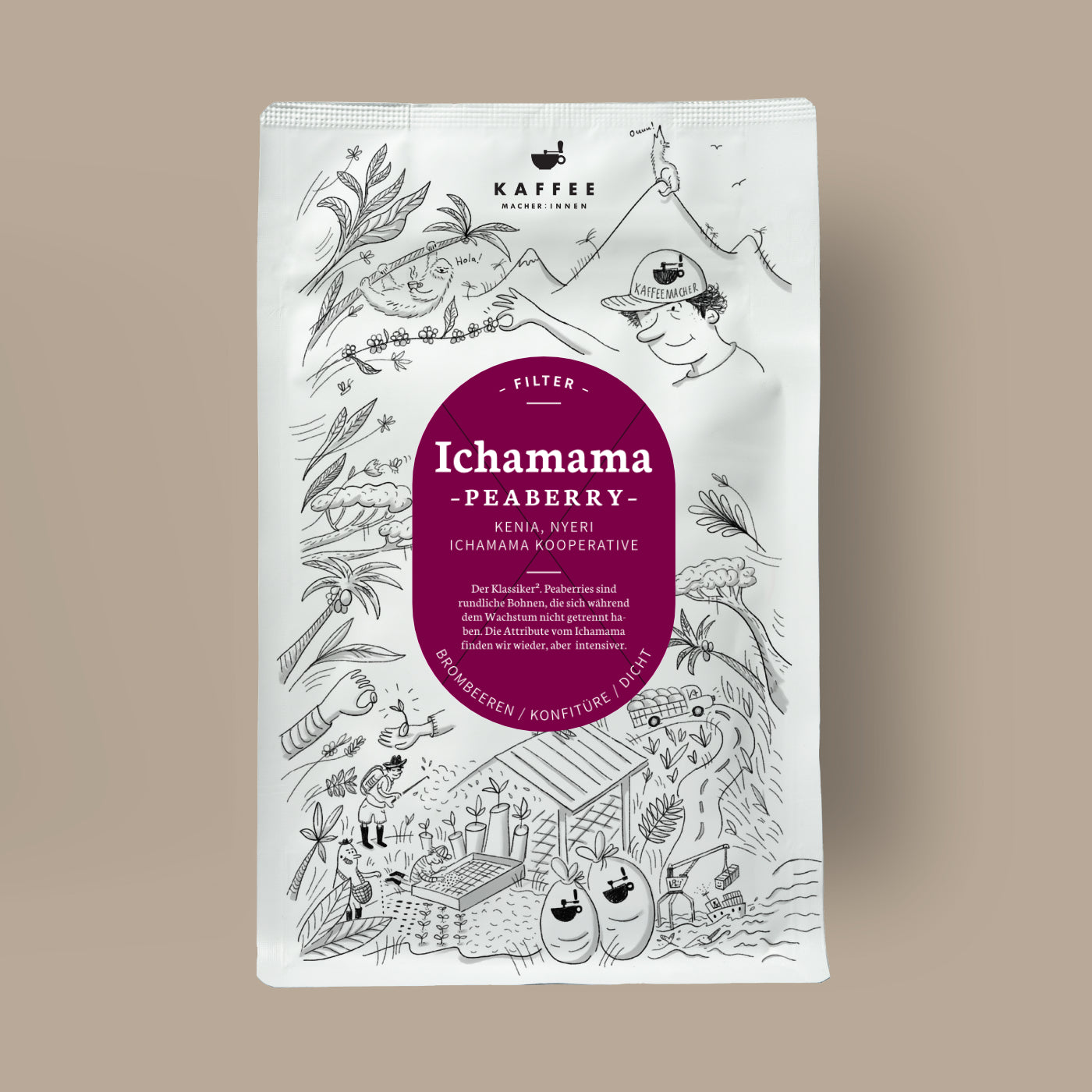 Ichamama Peaberry, Filter aus Kenia