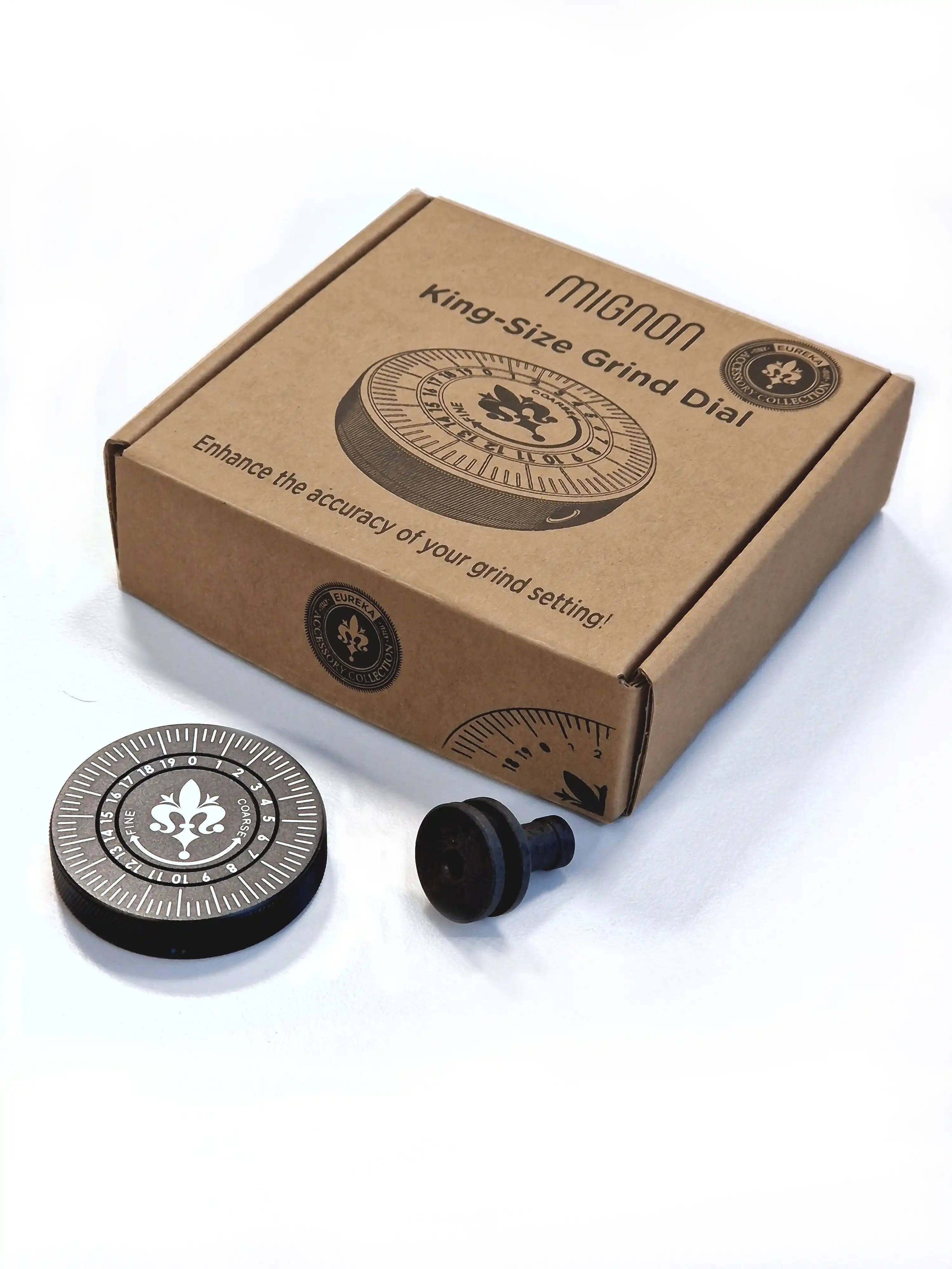 Eureka Mignon King Size Grind Dial mit Verpackung