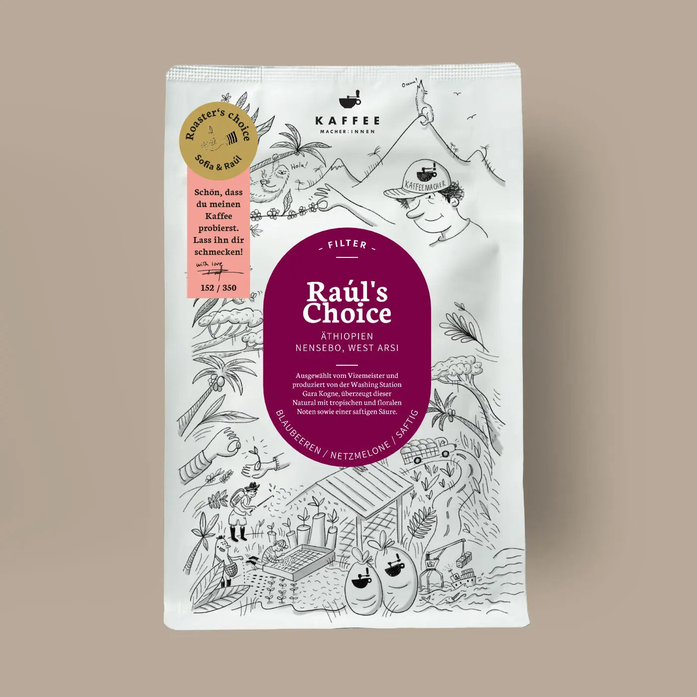 Raúl’s Choice, Filterkaffee aus Äthiopien