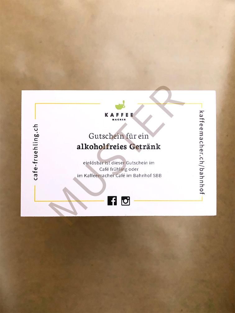 Gutscheine über fünf Getränke